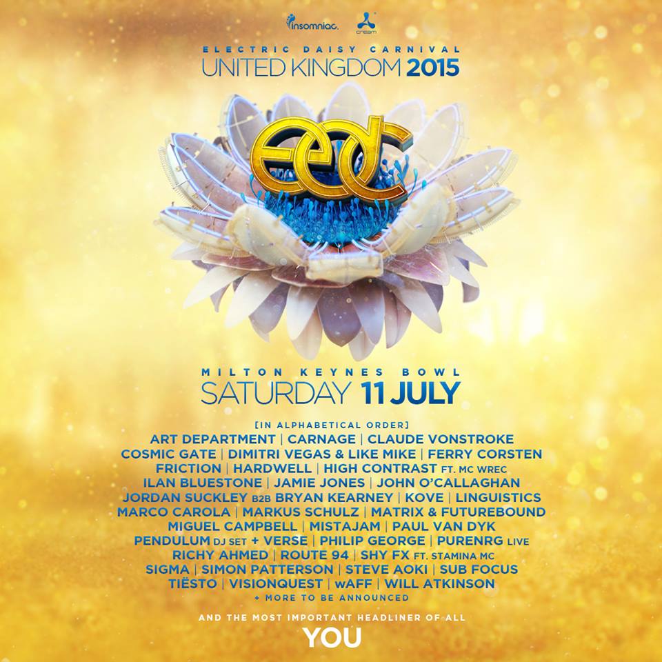 Festival Electric Daisy Carnival (EDC) United Kingdom tickets and