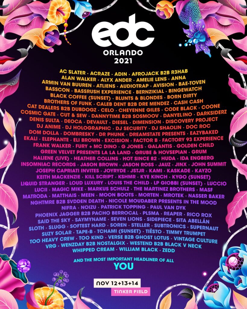 Festival Electric Daisy Carnival Edc Orlando Fla Edmcalendar Com